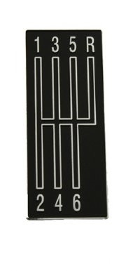 67-69 Camaro 6-Speed Pattern Plate