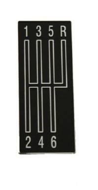 67-69 Camaro 6-Speed Pattern Plate