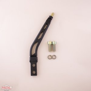 6" Black Billet Aluminum Lokar layback Shift lever-3/8";-16 thread