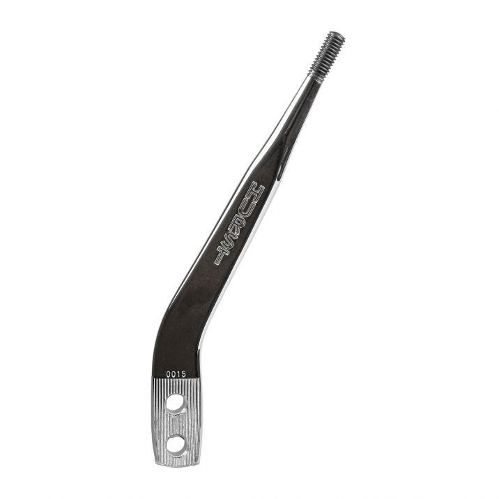Shift lever, Hurst, Chrome, 8x3" 30 degree, 3/8"-16 thread