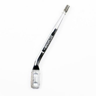 Shift lever, Round Hurst, Chrome, 7.5" tall, 30 degree, 3/8"-16 thread