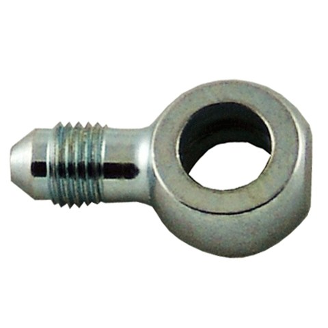Straight Banjo Steel Fitting AN4 to 10mm or 3/8 port (bolt not included)