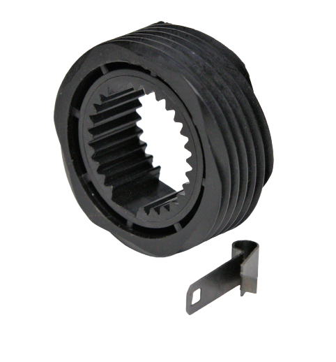 Speedometer Drive Gear with clip, Ford T5 main shaft, 6 tooth-black