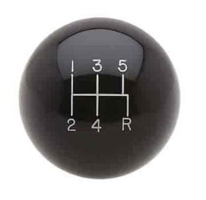 Black 5 Speed Shift Knob 3 8