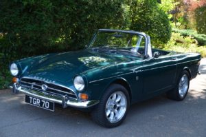 Sunbeam Tiger Alpine 2x phares Conversion marque d'homologation E Sunbeam Tiger Alpine 2x phares Conversion marque d'homologation E