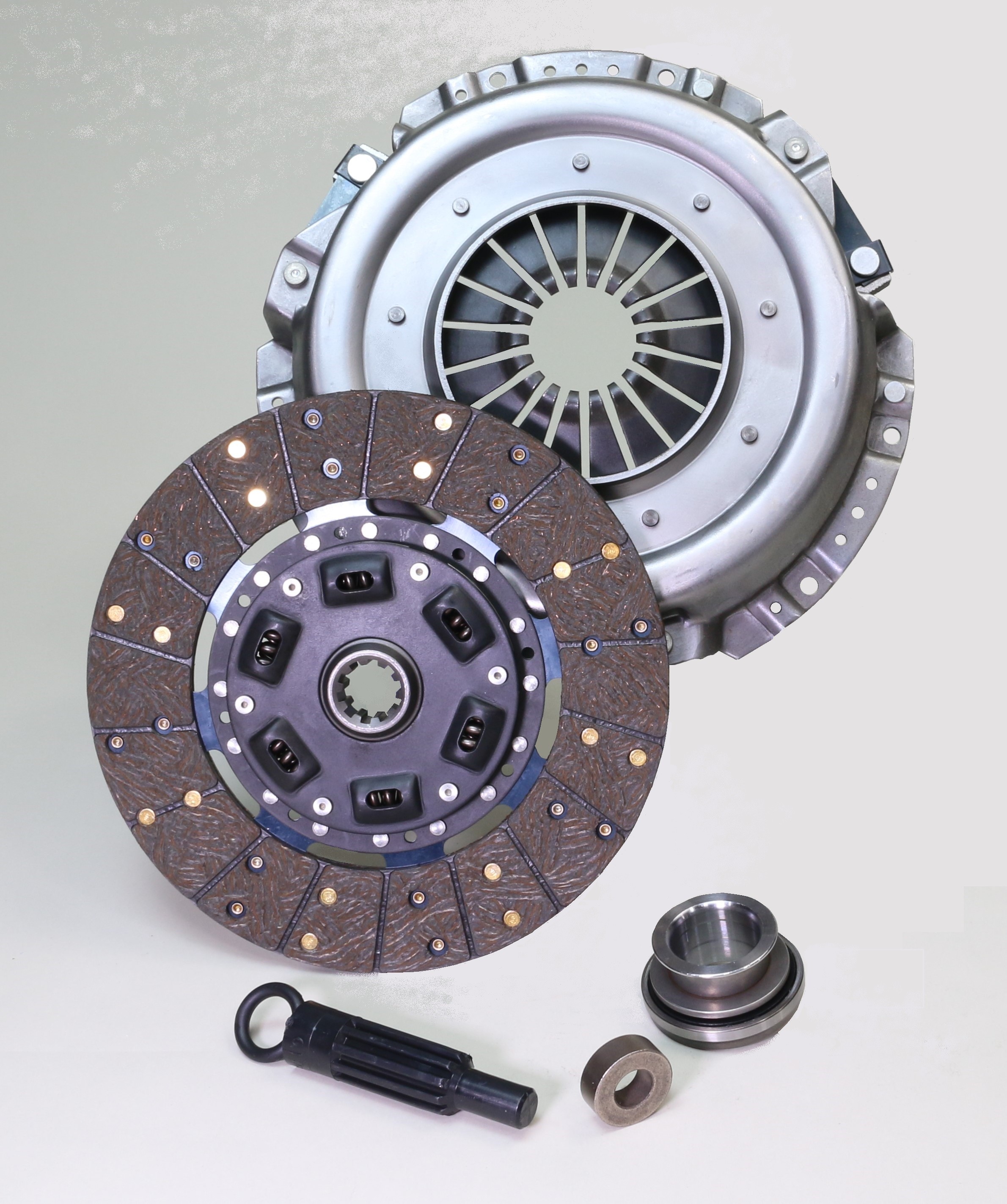 10" Long Pattern Clutch Assy 10spline Facings/ Cable